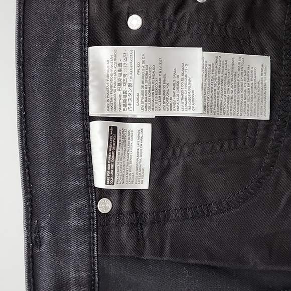 Levi's 513 Men's Black Denim Jeans Size 36 X 32 - Picture 10 of 14